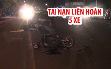 Tai nạn liên hoàn 3 ô tô và 2 xe máy, 3 người bị thương