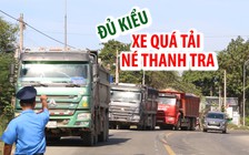 Tấp vào lề, tránh né thanh tra giao thông kiểm tra xe quá tải