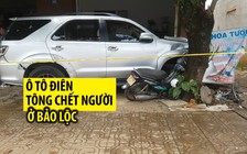 Ô tô “điên” tông chết bà thợ may đang sửa quần áo trên vỉa hè