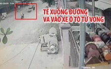 Người đàn ông đi xe máy tự té xuống đường rồi va vào xe ô tô, tử vong