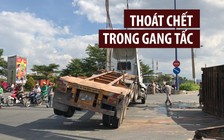 Nhiều người suýt chết vì lật xe container ngay trên Đại lộ Mai Chí Thọ, TP.HCM