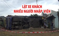 Lật xe khách ở Nha Trang, nhiều người nhập viện