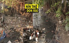 Nín thở dọn rác ở dòng kênh đen như mực giữa Sài Gòn