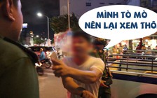 Nhậu xỉn rồi “xem” cảnh sát đo nồng độ cồn, thanh niên bị giam xe