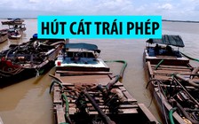 Bắt 6 phương tiện hút cát trái phép trên sông Cổ Chiên