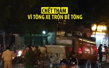 Tông vào xe trộn bê tông đậu trên đường, hai thanh niên chết thảm lúc nửa đêm