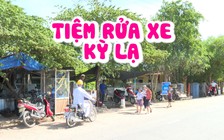 “Tiệm” rửa xe kỳ lạ toàn nhân viên mặc áo xanh giúp tân sinh viên đến trường
