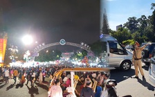 Đà Lạt đông nghịt khách, CSGT thêm vất vả vì thành phố không có đèn giao thông