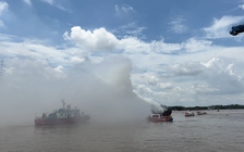 Diễn tập chữa cháy, cứu nạn tại Cảng Tân Cảng Cát Lái