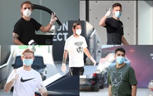 La Liga sắp trở lại, dàn sao Barcelona đeo khẩu trang kín mít, Messi và Suarez hết cặp kè