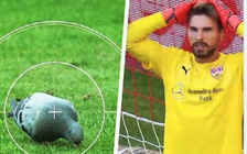 Húc HLV, chim thần tài, thoát nạn gang tấc, đá phản từ 40m “độc đáo” tại Bundesliga