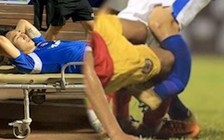 Cận cảnh Hải Huy chấn thương kinh hoàng trong trận Than Quảng Ninh - Hồng Lĩnh Hà Tĩnh