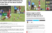 Hùng Dũng bị Hoàng Thịnh đá gãy chân và bình luận từ báo chí nước ngoài