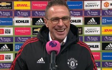 HLV Rangnick trả lời đầy phấn khích sau chiến thắng ở trận ra mắt Manchester United