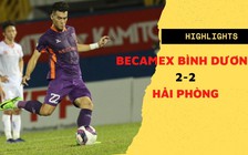 Highlights Becamex Bình Dương 2-2 Hải Phòng: Tiến Linh ghi bàn từ tình huống gây tranh cãi