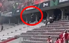 Sốc với video CĐV rơi khỏi tầng cao khán đài trước trận Nice - Cologne