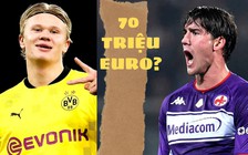 Vlahovic - tài năng không kém cạnh, giá chỉ bằng 1/3 Haaland