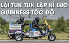 Xe tuk tuk lao xé gió lập kỷ lục Guinness
