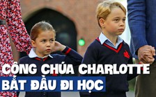 'Công chúa bé' nước Anh gây sốt trong ngày đầu tiên đi học
