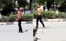 Nam thanh niên nghi 'ngáo đá' tự đâm vào bụng
