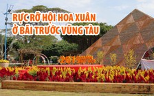 Dùng vật liệu tái chế trang trí Hội hoa xuân ở bãi trước Vũng Tàu