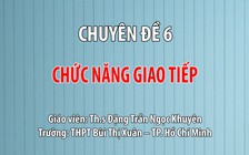 [ÔN THI THPT QUỐC GIA 2019] MÔN ANH VĂN: Chuyên đề 6 Chức năng giao tiếp