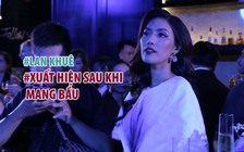 Lan Khuê lộng lẫy đi xem Hồ Ngọc Hà hát sau khi xác nhận mang bầu