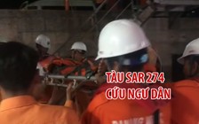 Cận cảnh tàu SAR 274 cứu ngư dân bị tai nạn ở vịnh Bắc Bộ