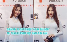 Diễm My 9X diện áo dài trắng, ‘bắn’ tiếng Anh tại Tuần lễ phim Việt Nam ở Ba Lan