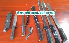 Bắt 5 thanh niên tàng trữ hung khí tự chế trong nhà trọ