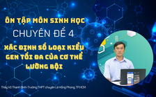 Kỳ thi THPT quốc gia 2022 môn Sinh học, chuyên đề 4