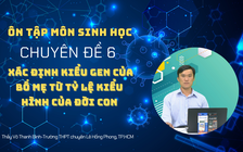 Kỳ thi THPT quốc gia 2022 môn Sinh học, chuyên đề 6