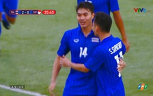 SEA Games: Peerawat Akkatam nâng tỷ số lên 3-0 cho U.22 Thái Lan