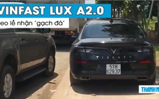 Lái xe VinFast LUX A2.0 leo lề nhận hàng loạt ‘gạch đá’