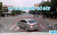 Ô tô con suýt nhận ‘cái kết đắng’ vì tạt đầu container