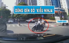 ‘Chịu thua’ cách dừng đèn đỏ kiểu ninja