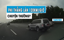 Ô tô lên cao tốc nhập ngay vào làn 120 km/giờ suýt gây tai nạn, dân mạng tranh cãi