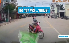 Tài xế ô tô suýt ‘mang họa’ vì… ninja sang đường ẩu