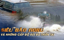 Siêu bão Noru và 5 cấp độ rủi ro thiên tai: Từ nguy hiểm đến thảm họa