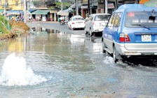 Bể ống nước khi thi công Metro, nhiều nơi trung tâm Sài Gòn cúp nước