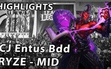 Video LMHT: CJ Entus Bdd cầm Ryze đi mid quá mạnh, bán hành Vladimir