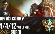 Video LMHT: SofM cầm Jhin lên Tam Hợp Kiếm bắn nát Ezreal