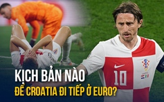 Kịch bản để Croatia đi tiếp ở EURO: Cơ hội quá mong manh