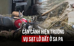 Sạt lở ở Sa Pa sau bão Yagi: Nhà cửa tan hoang, chìm trong bùn đất