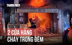 Căng mình chữa cháy 2 cửa hàng trong đêm ở TP.HCM