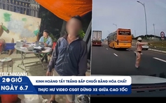 Xem nhanh 20h ngày 6.7: Thực hư video CSGT dừng xe giữa cao tốc | Kinh hoàng tẩy trắng bắp chuối bằng hóa chất