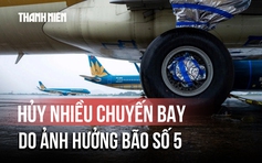 Bão số 5 (bão Kajiki): Hủy gần 20 chuyến bay trong ngày 24, 25.8