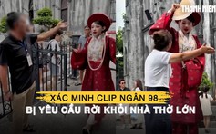 Xác minh clip Ngân 98 bị người dân yêu cầu rời khỏi Nhà thờ Lớn