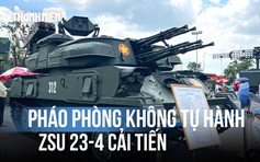 Cận cảnh pháo phòng không tự hành ZSU23-4 cải tiến, tiêu diệt UAV hiệu quả