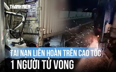 Khoảnh khắc va chạm tóe lửa trên cao tốc TP.HCM - Long Thành - Dầu Giây, 1 người tử vong